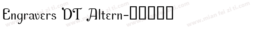 Engravers DT Altern字体转换